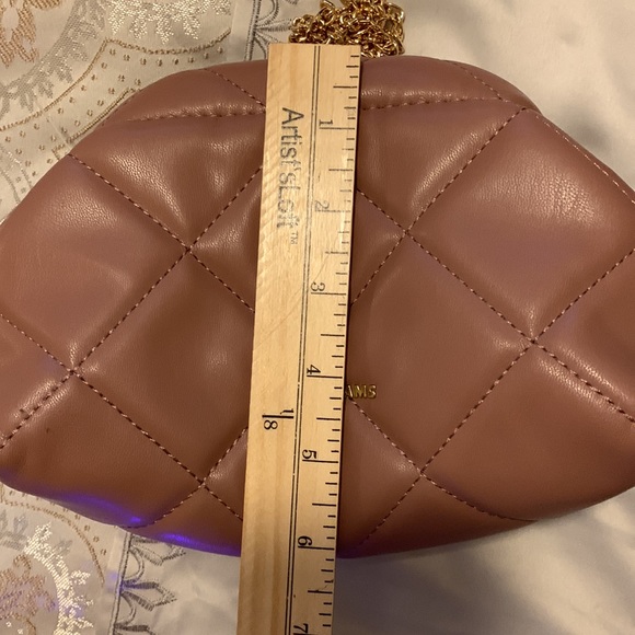 LIKE DREAMS. NWT. Mini quilted crossbody bag with snap closure. Taupe co… - Picture 8 of 12